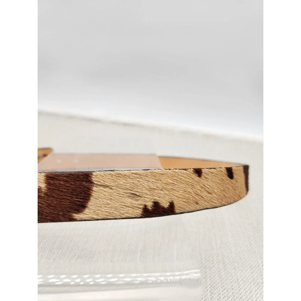 Classiques Entier XL Belt Animal Print Leather PR4229 Brown Tan Flaw